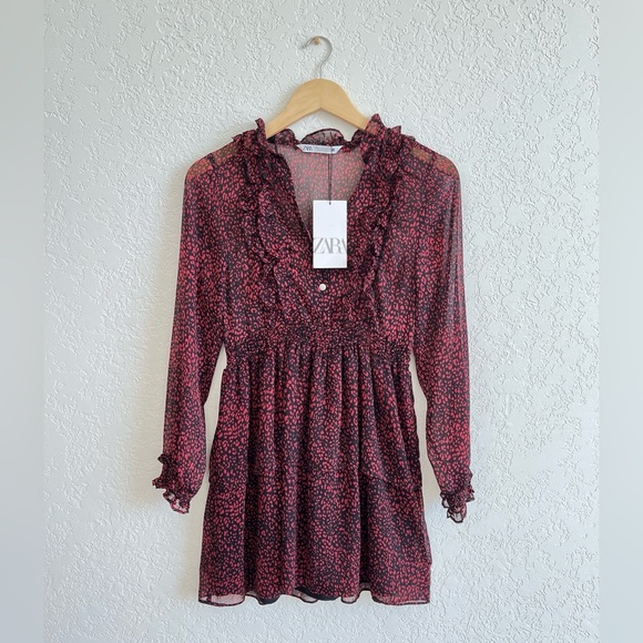Zara Animal Print Dress - Picture 1 of 4